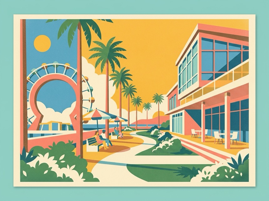 Restaurants & nightlife on foot