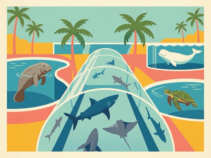 Shark Encounter & the aquariums