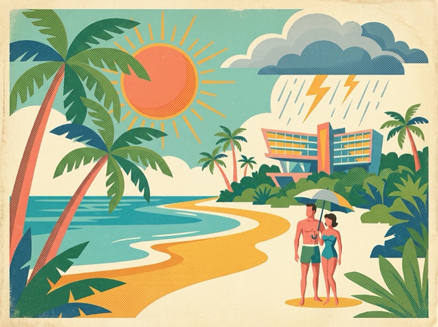 Summer: hot, humid, and stormy